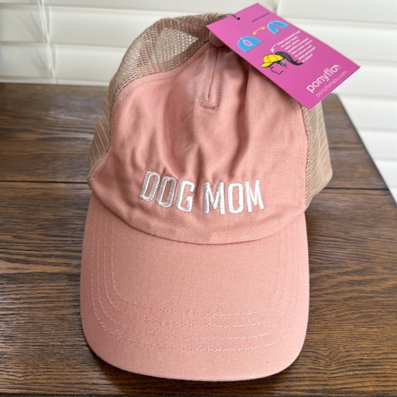 Ponyflo ponytail baseball cap “DOG MOM” pink - Picture 10 of 10
